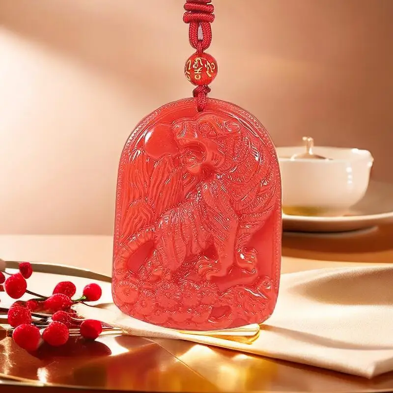 Luxury Gifts Jewelry & Watches Namfleg Mostar - 레드 옥 타이거 펜던트, 진짜 보석
