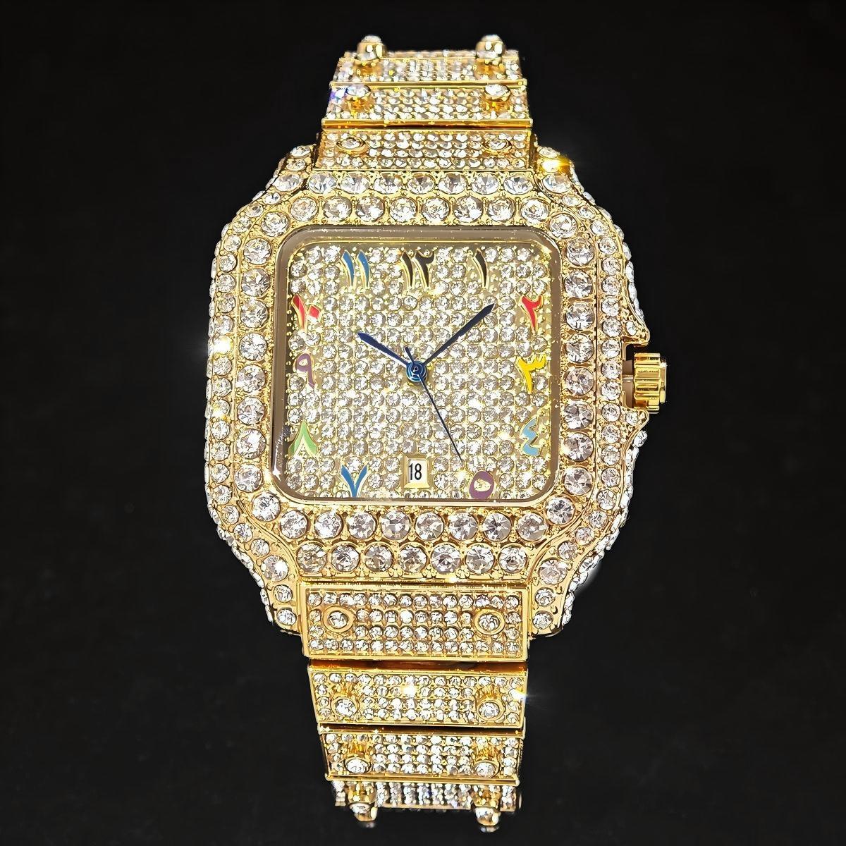 Jewelry Watches Brands - 핫 패션 유니게트 풀 다이아몬드 아이스드