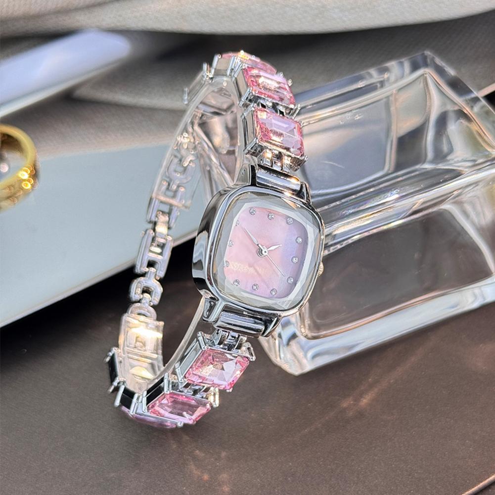 반짝이는 팔찌 시계 사각 다이얼 여성용 시계 사각 다이 - Jewelry Watches For Women 리뷰 및 가격