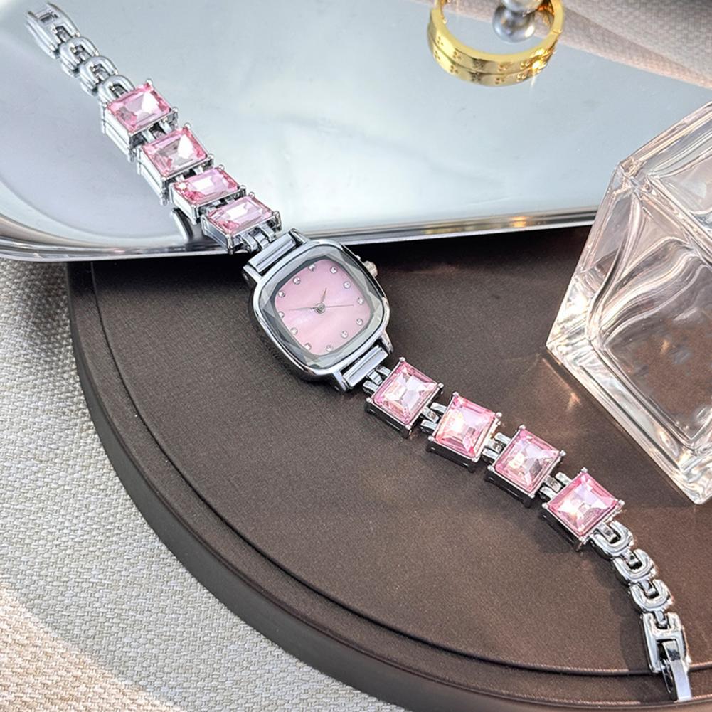 반짝이는 팔찌 시계 사각 다이얼 여성용 시계 사각 다이 - Jewelry Watches For Women 리뷰 및 가격