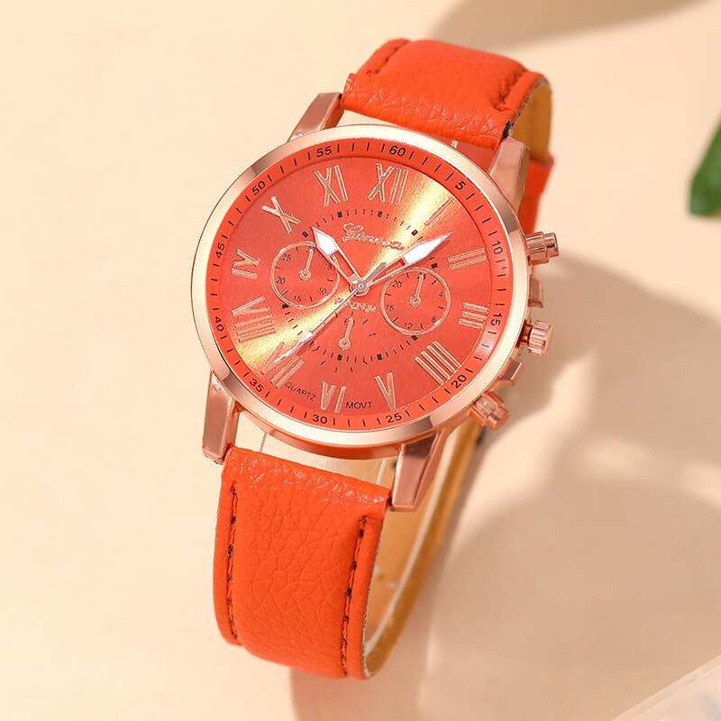 Reloj Mujer 여성용 패션 시계, 여성용 오렌지 - Jewelry Watches For Women 리뷰 및 가격