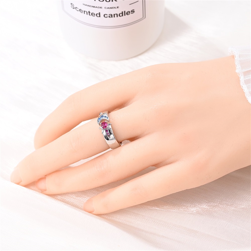 패션 오리지널 반지 925 실버 컬러 별 문 태양 드롭 - Statement Cocktail Ring 리뷰 및 가격