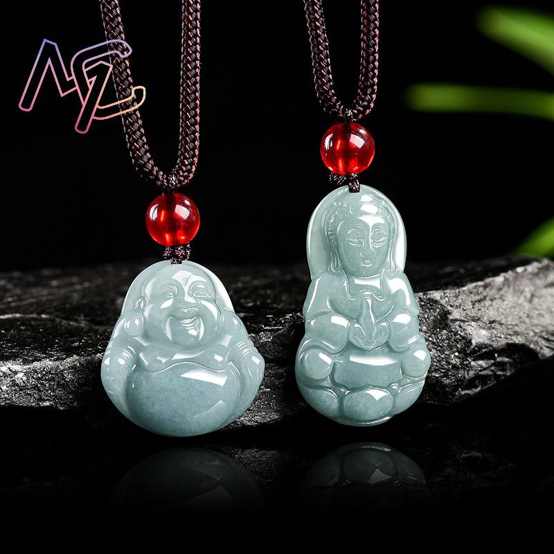 미얀마 경옥 관음 부처님 펜던트 목걸이 빈티지 천연 보 - Jewelry & Watches Sp Z Oo Janów Lubelski 리뷰 및 가격