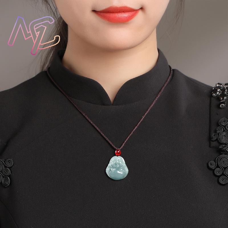 미얀마 경옥 관음 부처님 펜던트 목걸이 빈티지 천연 보 - Jewelry & Watches Sp Z Oo Janów Lubelski 리뷰 및 가격