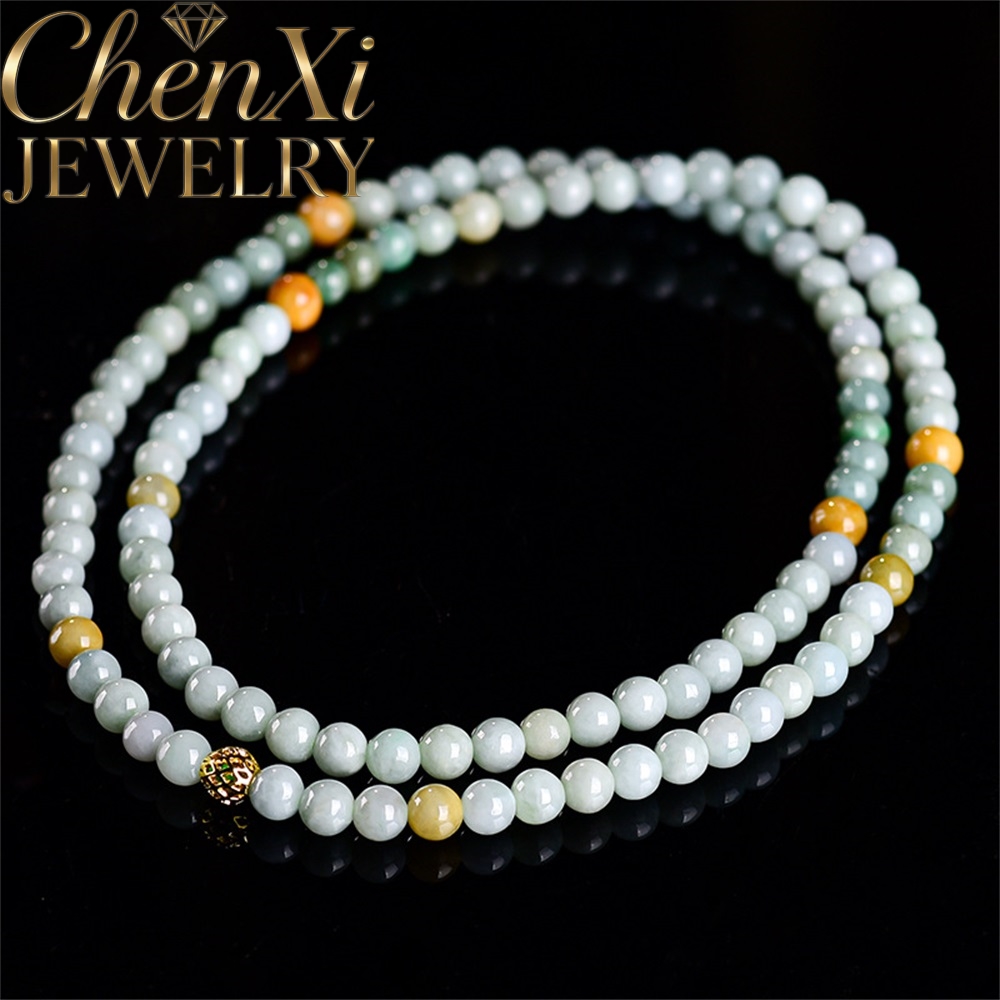천연 미얀마 정품 경옥 7MM 목걸이 스웨터 체인 3링 - Luxury Gifts Jewelry & Watches Namfleg Mostar 리뷰 및 가격