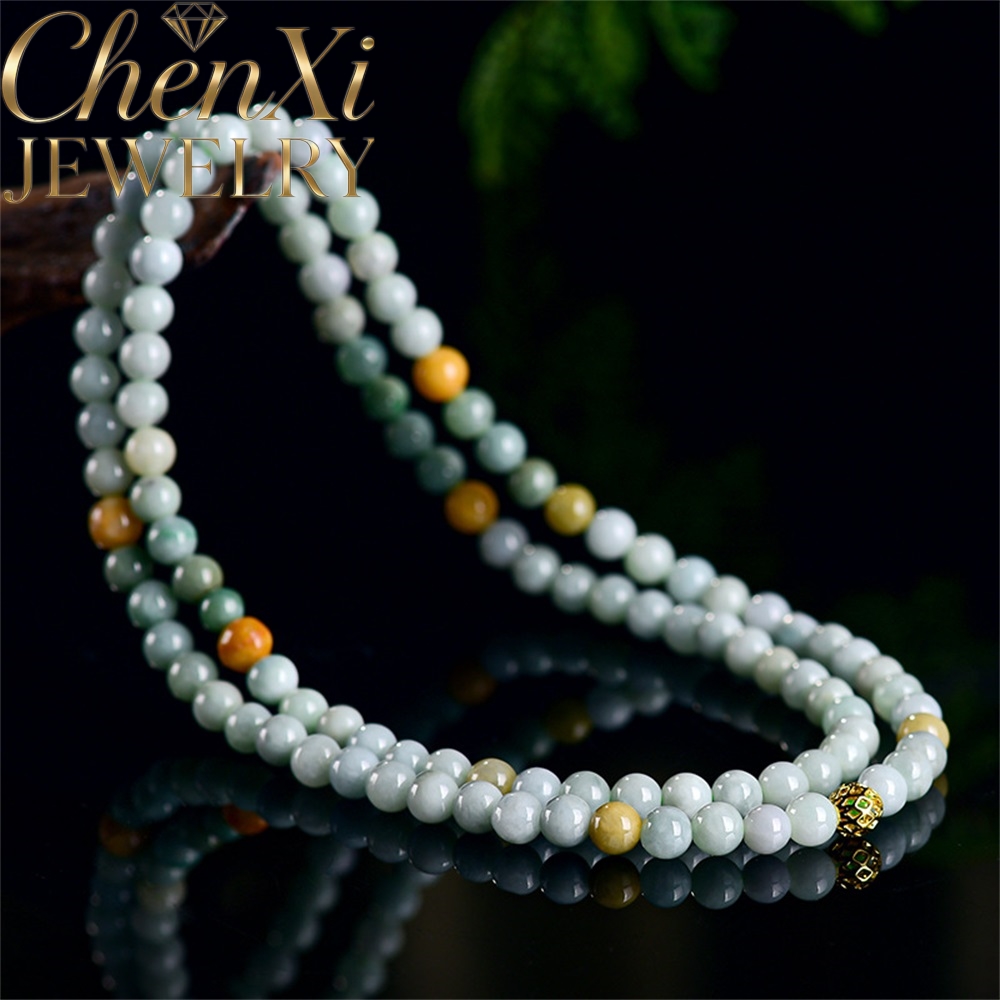 천연 미얀마 정품 경옥 7MM 목걸이 스웨터 체인 3링 - Luxury Gifts Jewelry & Watches Namfleg Mostar 리뷰 및 가격