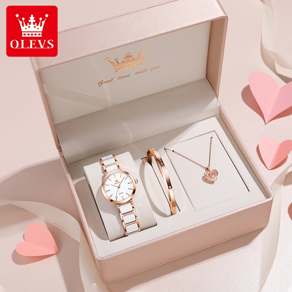 OLEVS 여성 시계 5877 고급스러운 우아한 쿼츠  - Jewelry Watches For Women 리뷰 및 가격
