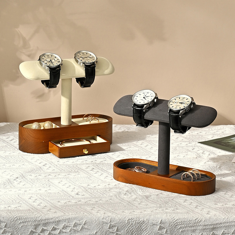 Oirlv 단단한 나무 시계 주최자 선반 T-바 시계  - Jewelry Watches Box 리뷰 및 가격