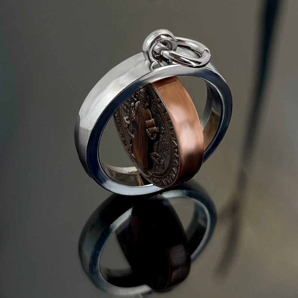 새로운 성 베네딕토 메달 목걸이 가톨릭 보호 십자가 펜 - Jewelry & Watches Sp Z Oo Janów Lubelski 리뷰 및 가격