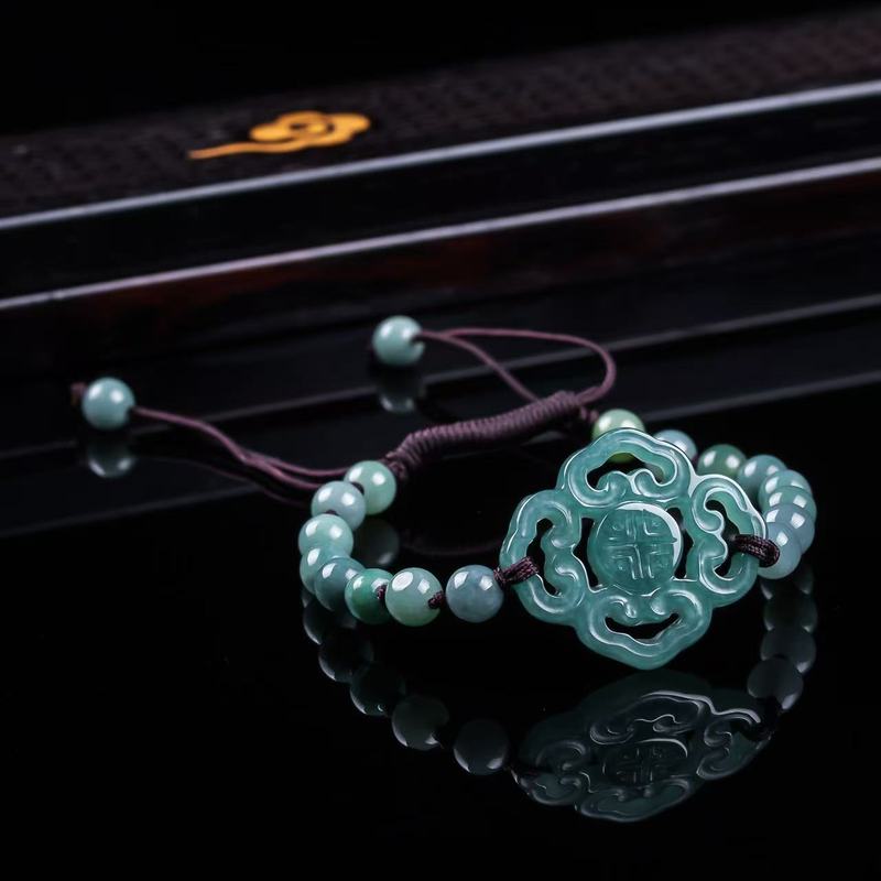 천연 비취 A급 팔찌 오리지널 디자인 세련된 블루 워터 - Jewelry & Watches Sp Z Oo Janów Lubelski 리뷰 및 가격