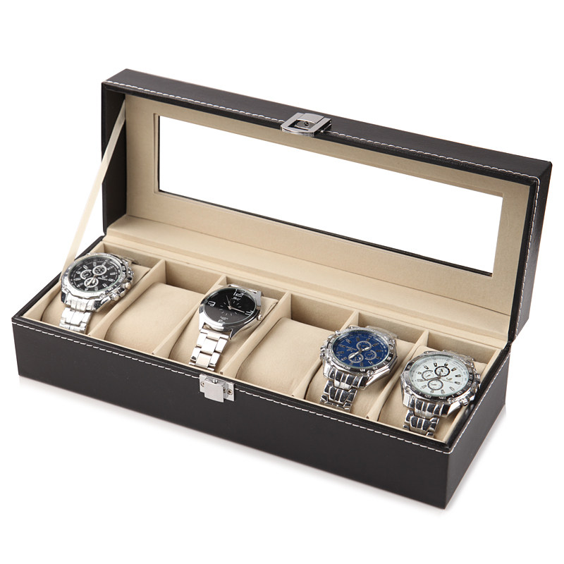 유럽식 가죽 시계 보관함 선물 포장 스톨 디스플레이 손 - Jewelry Watches Box 리뷰 및 가격