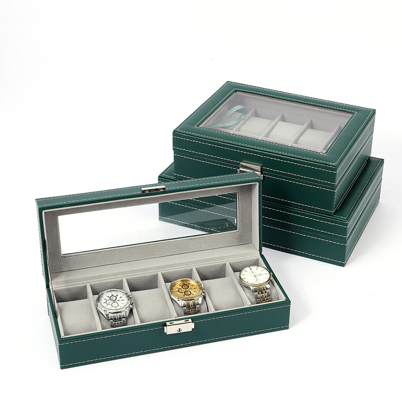 유럽식 가죽 시계 보관함 선물 포장 스톨 디스플레이 손 - Jewelry Watches Box 리뷰 및 가격