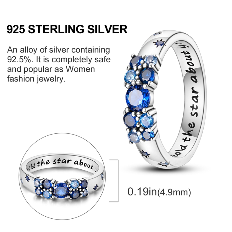 925 실버 별과 반딧불이(다양한 스타일) 지르콘 옥사 - Statement Cocktail Ring 리뷰 및 가격