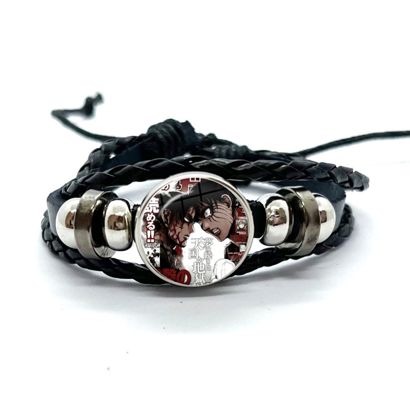 진격의 거인 가죽 팔찌 에렌 레비 아르민 아를렛 어윈  - Levi Jewelry & Watches Inc 리뷰 및 가격