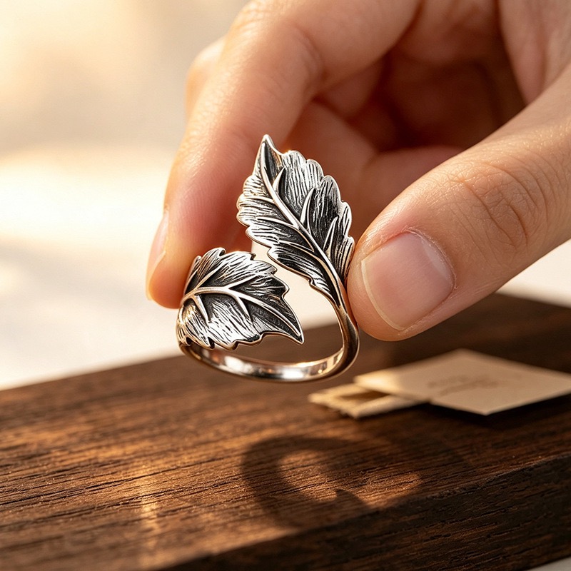 여성을위한 925 스털링 실버 반지 커플 미니멀리스트  - Statement Cocktail Ring 리뷰 및 가격