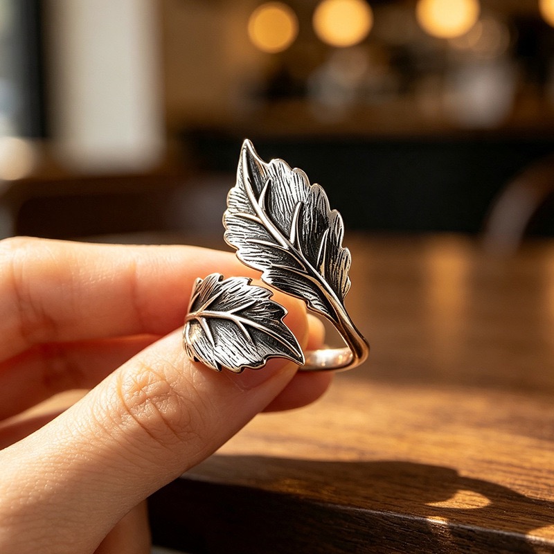 여성을위한 925 스털링 실버 반지 커플 미니멀리스트  - Statement Cocktail Ring 리뷰 및 가격