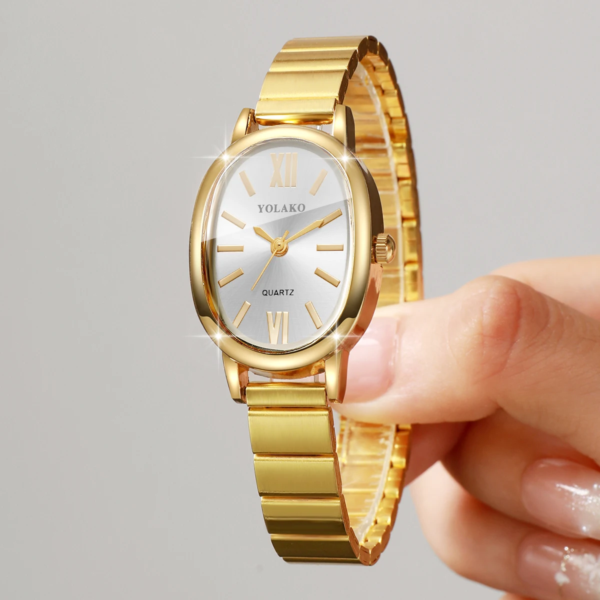 패션 불규칙 다이얼 여성 쿼츠 시계 골든 스틸 밴드 여 - Jewelry Watches For Women 리뷰 및 가격