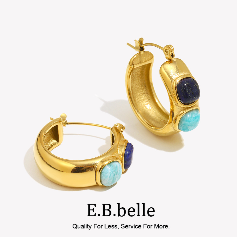 E.B.belle 라운드 Lazurite 청록색 천연석 - Turquoise Stone Ring 리뷰 및 가격
