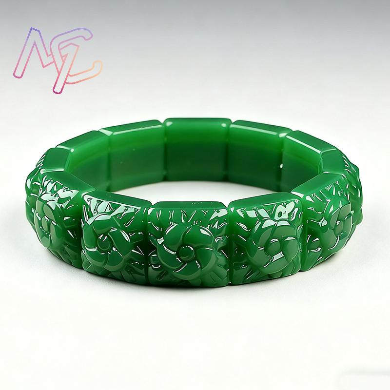 진짜 옥 꽃 팔찌 디자이너 빈티지 천연 보석 여성용 선 - Luxury Gifts Jewelry & Watches Namfleg Mostar 리뷰 및 가격