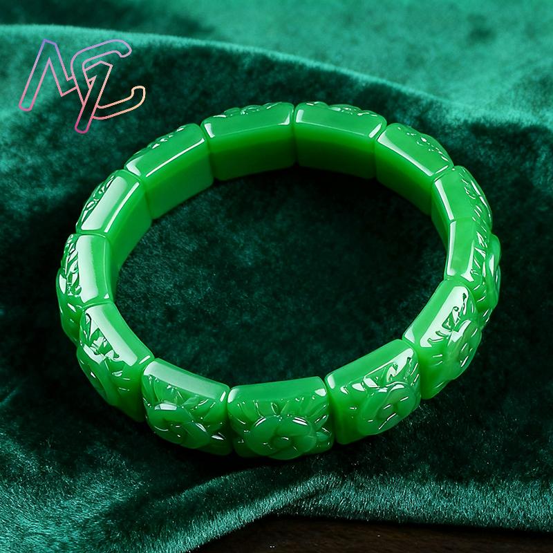 진짜 옥 꽃 팔찌 디자이너 빈티지 천연 보석 여성용 선 - Luxury Gifts Jewelry & Watches Namfleg Mostar 리뷰 및 가격