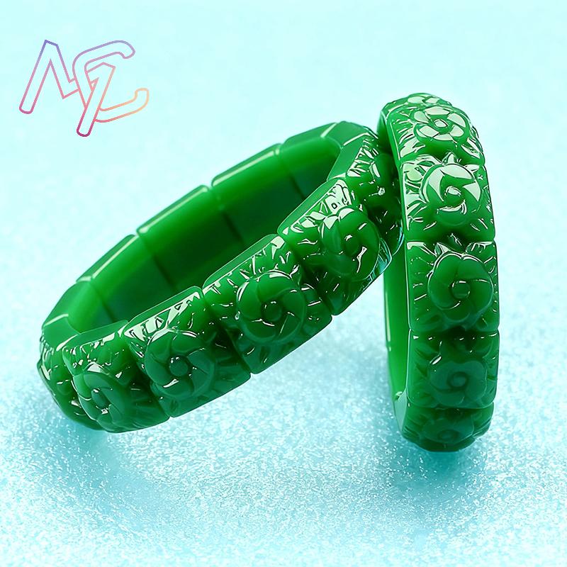 진짜 옥 꽃 팔찌 디자이너 빈티지 천연 보석 여성용 선 - Luxury Gifts Jewelry & Watches Namfleg Mostar 리뷰 및 가격