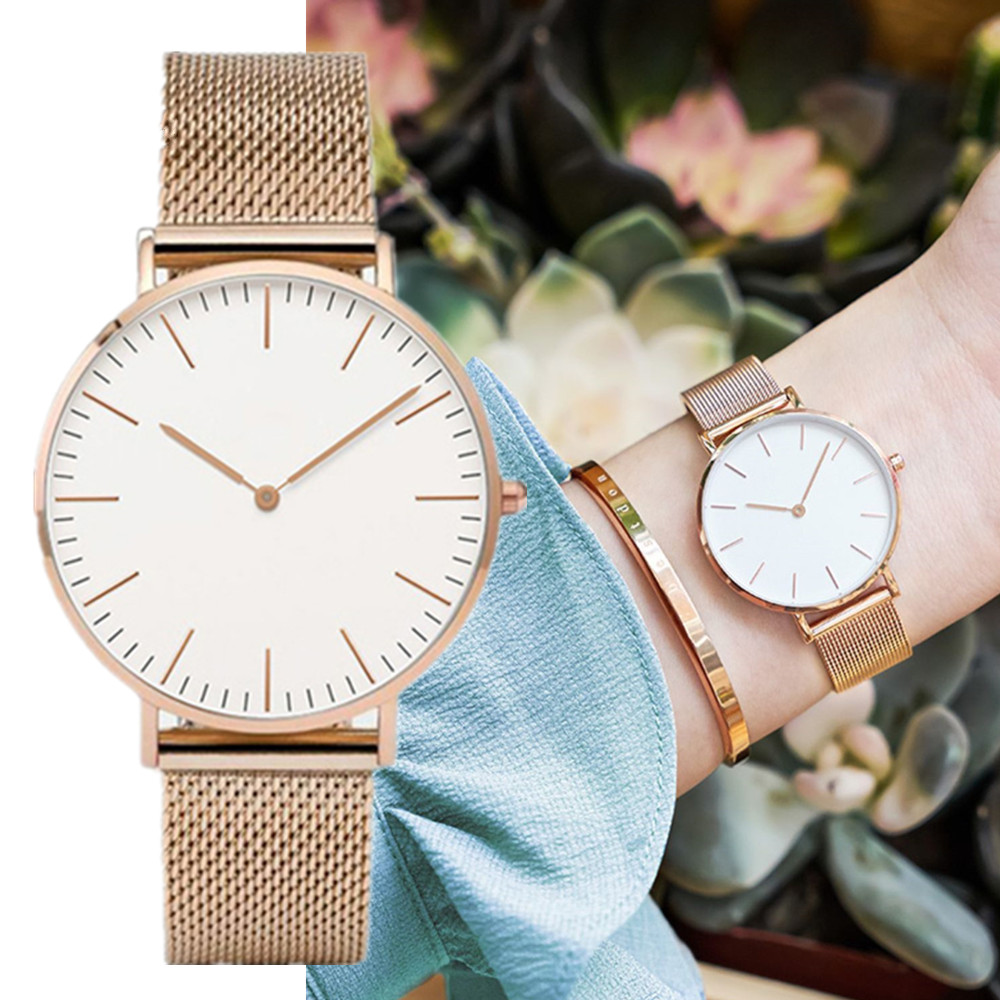 탑 브랜드 럭셔리 시계 여성 패션 스테인레스 스틸 메쉬 - Jewelry Watches For Women 리뷰 및 가격