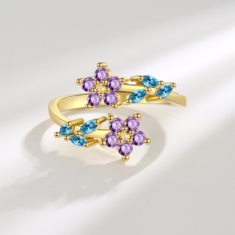 925 스털링 실버 플라워 리프 반지, 여성 패션, 크 - Statement Cocktail Ring 리뷰 및 가격