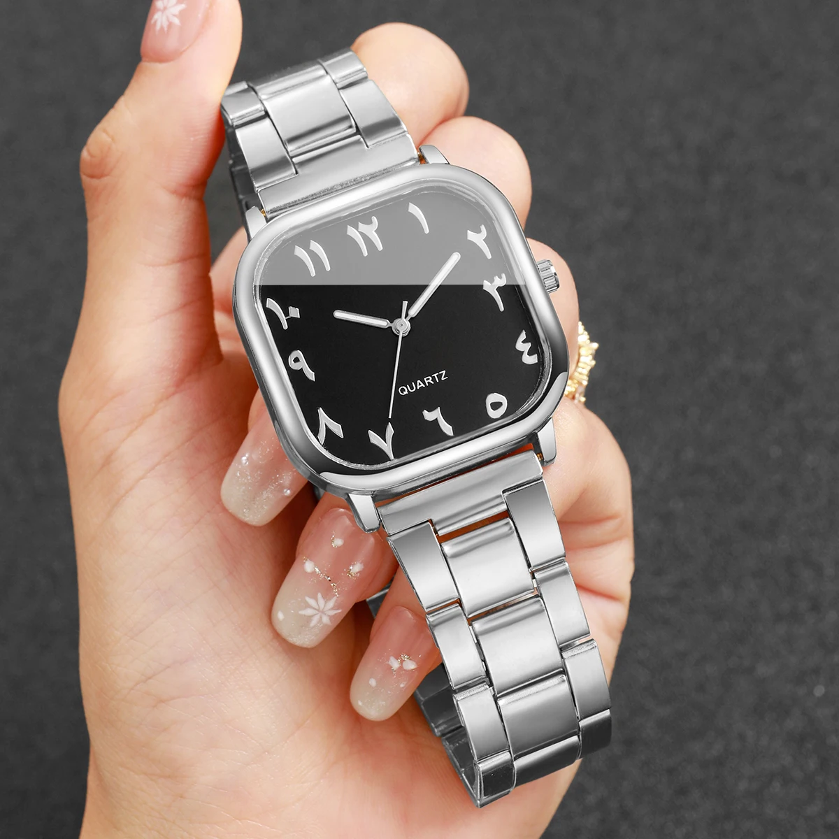 패션 여성용 사각 쿼츠 손목시계 아라비아 숫자 다이얼  - Jewelry Watches For Women 리뷰 및 가격