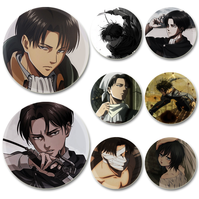 58mm Levi Ackerman 애니메이션 캐릭터 배 - Levi Jewelry & Watches Inc 리뷰 및 가격