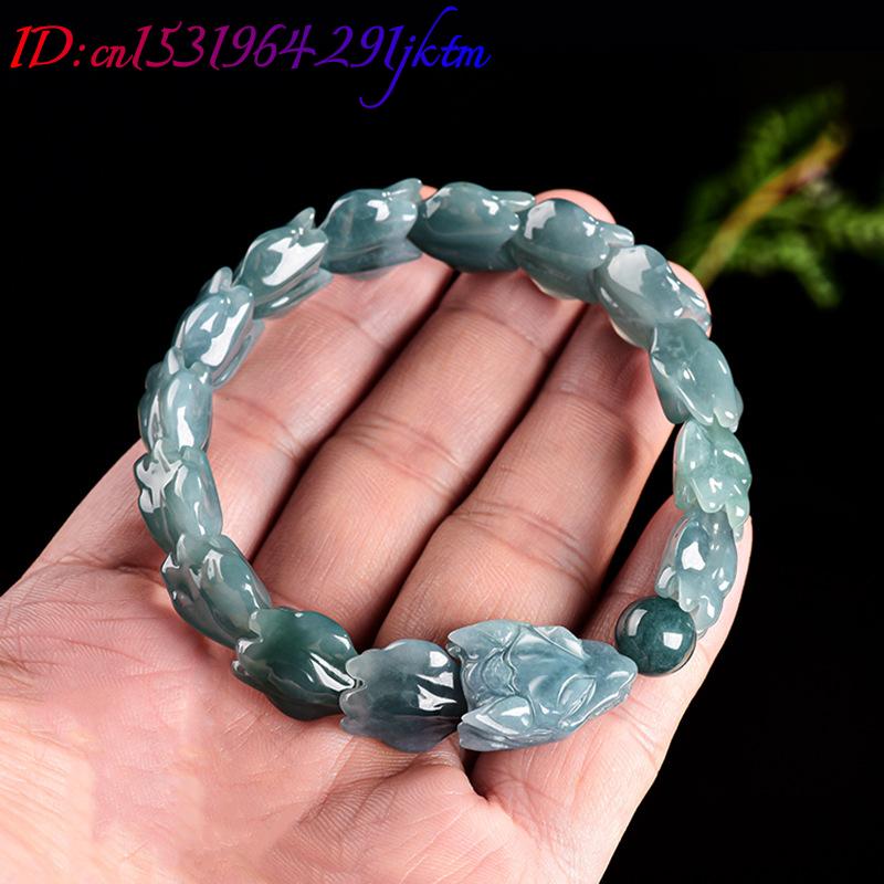 블루 버마산 비취 용 팔찌, 조각된 원석 뱅글, 부적, - Jewelry & Watches Sp Z Oo Janów Lubelski 리뷰 및 가격