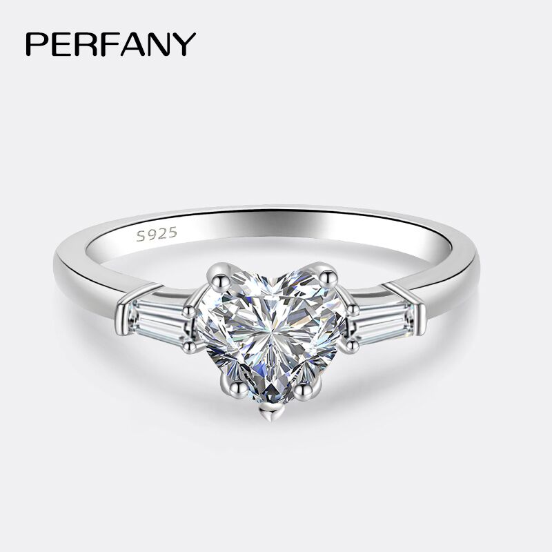 PERFANY 1CT 하트 컷 Moissanite 약혼 - Statement Cocktail Ring 리뷰 및 가격
