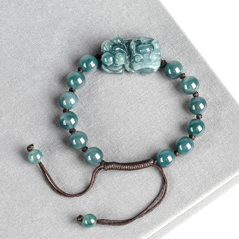 버마제 옥 픽시우 팔찌, 블루 부적, 내추럴 남성 여성 - Luxury Gifts Jewelry & Watches Namfleg Mostar 리뷰 및 가격